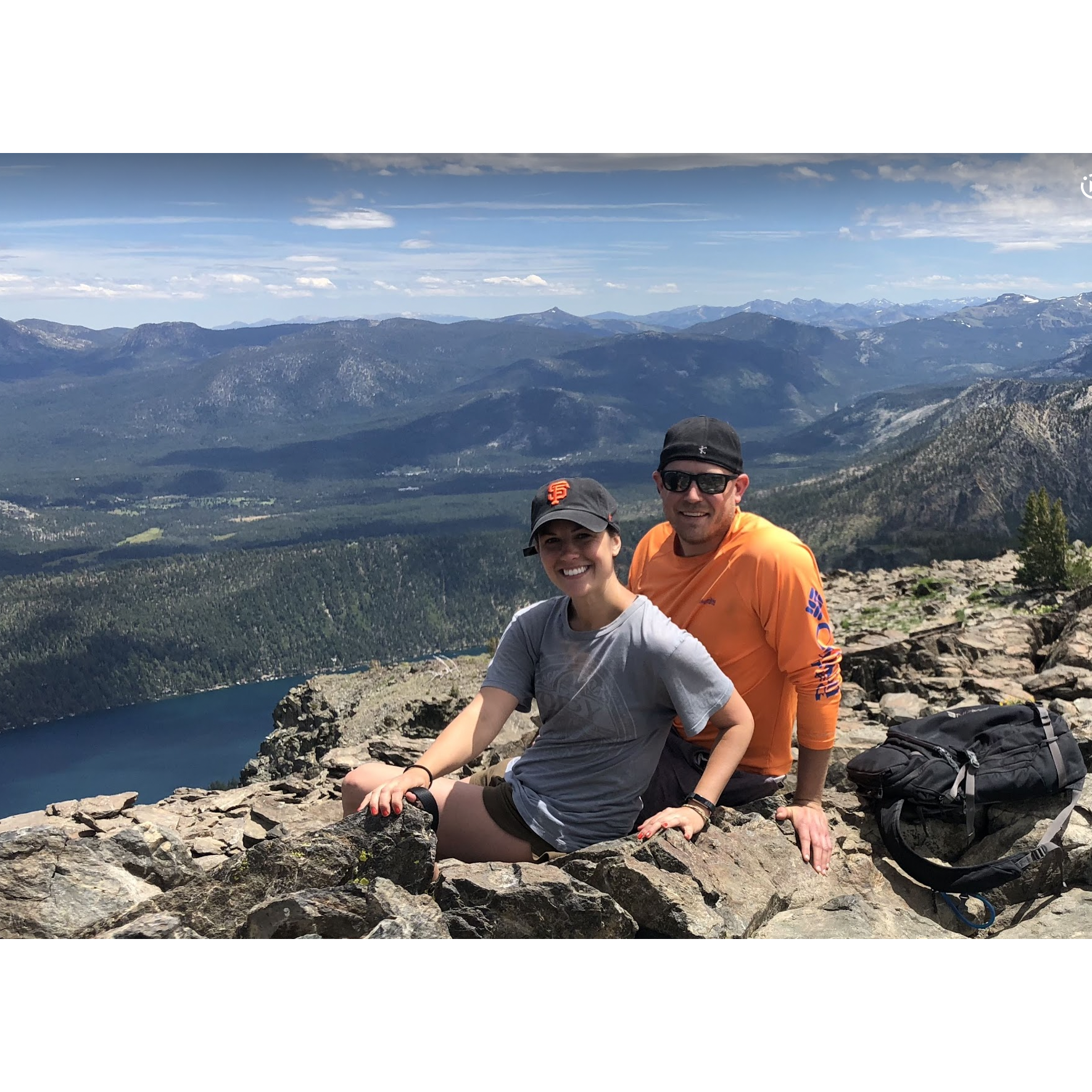 9,739 ft elevation! Views were well worth the hike :)
Mount Tallac, Lake Tahoe, CA