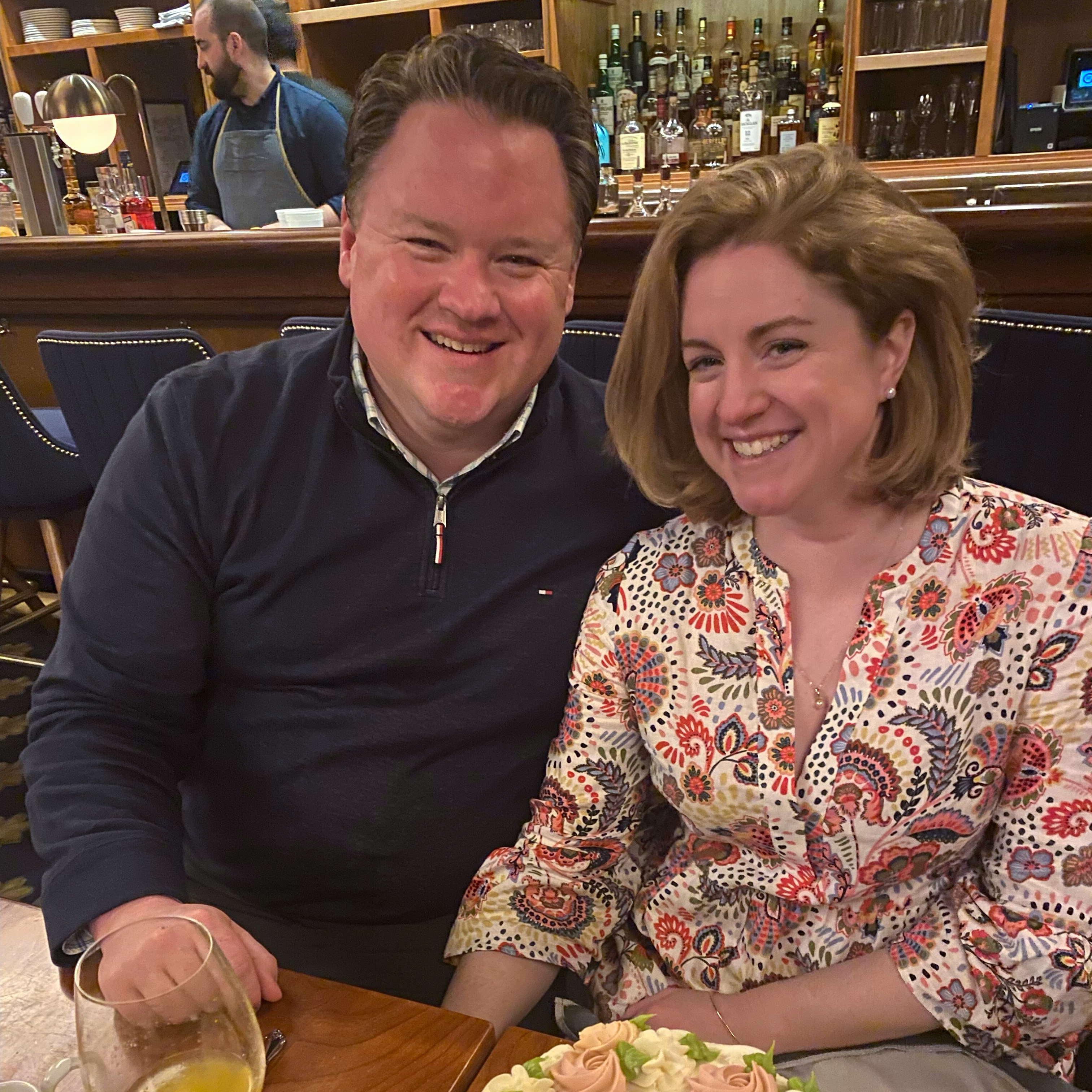Birthday brunch right after he popped the question