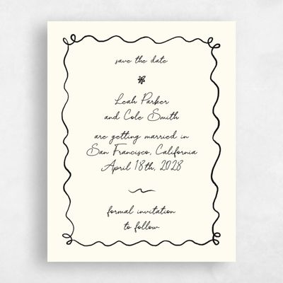 Yellow Magnet Wedding Save the Date - Nesso Portrait