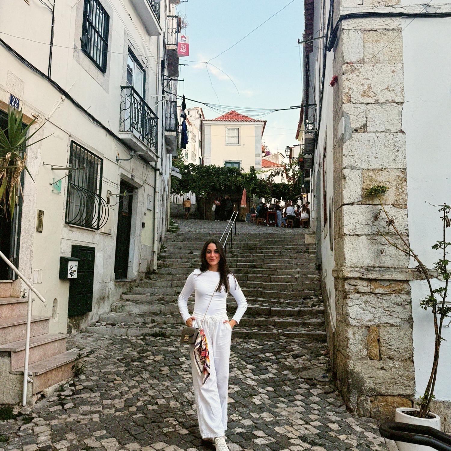 Wandering the beautiful streets of Lisbon.