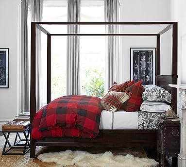 Buffalo Check Duvet Cover & Sham - Red/Black