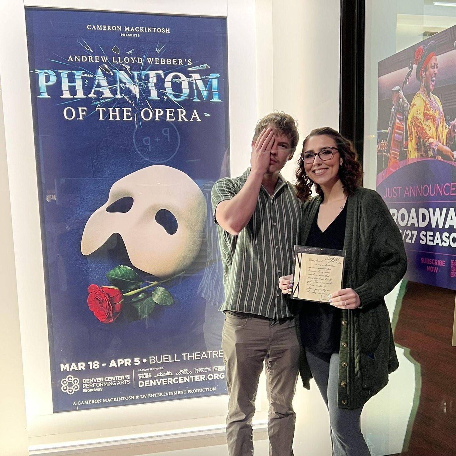 Brandon discovered his favorite Broadway Musical this night!