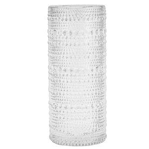 Fortessa Jupiter Beaded Hobnail Glass, 11 Ounce Collins/High Ball (Set of 6), Clear