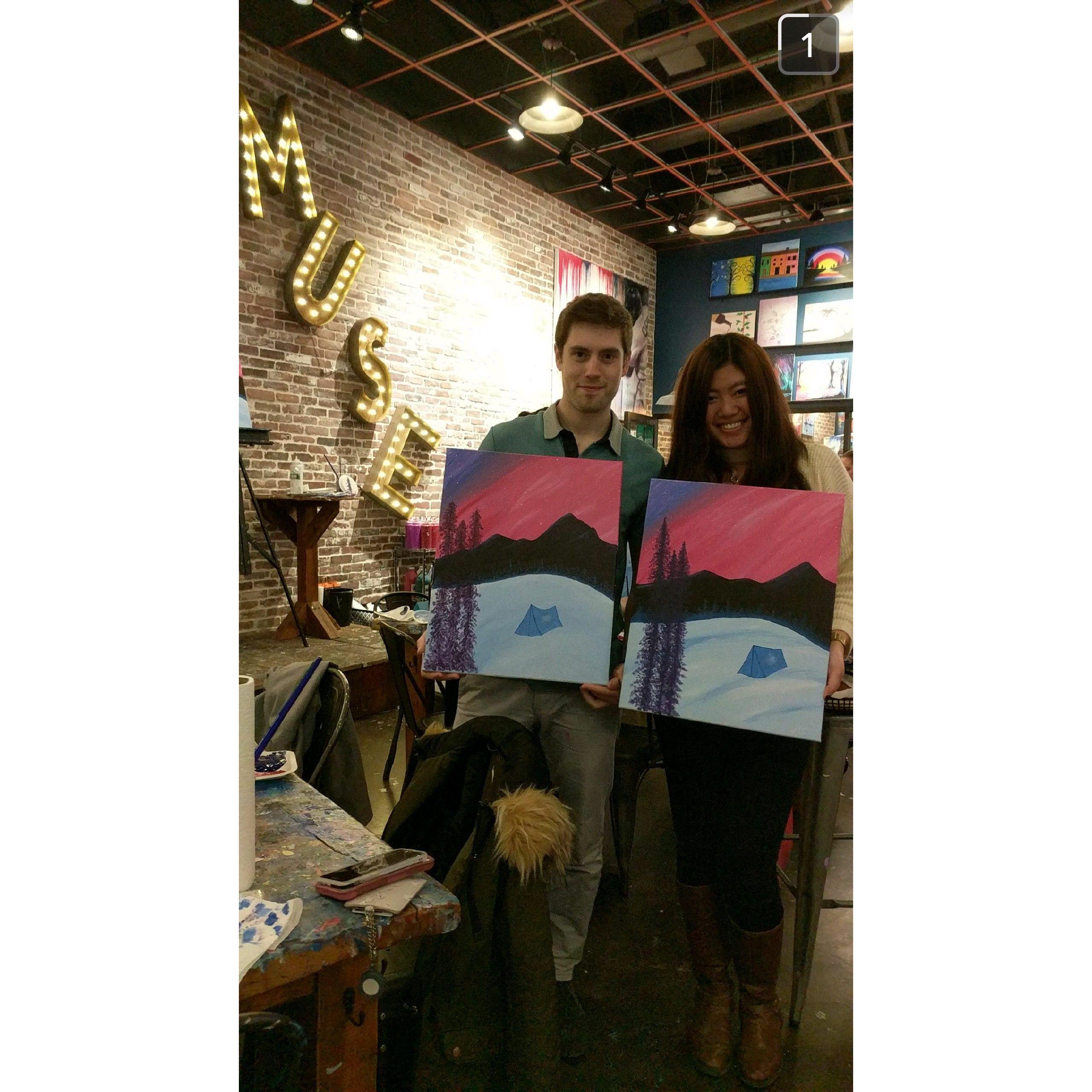 First paint night