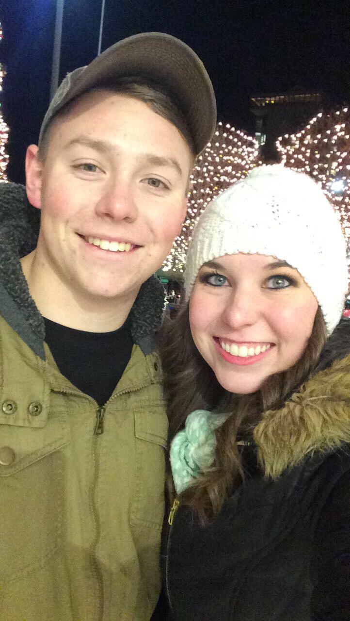 Our first time skating together at the Crown Center in Kansas City. #2017