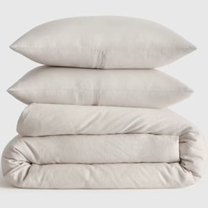 European Linen Duvet Cover Set - Sand