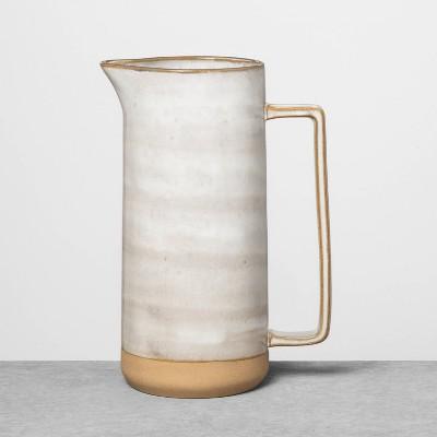 Reactive Glaze Stoneware Pitcher Gray - Hearth & Hand™ with Magnolia