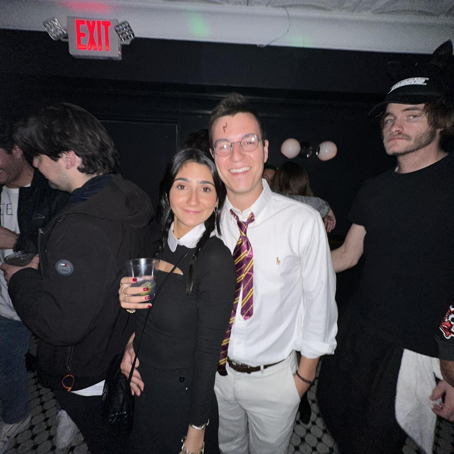 Obviously Drew dressed up as Harry Potter