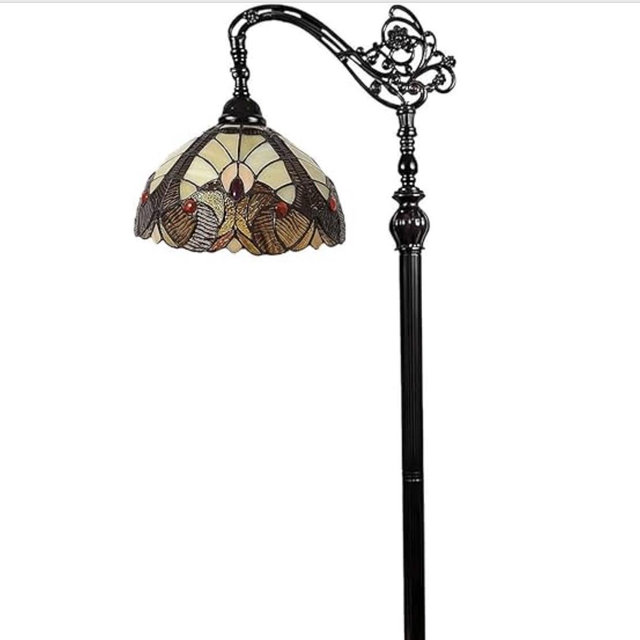 Tiffany Floor Lamp Brown-Red