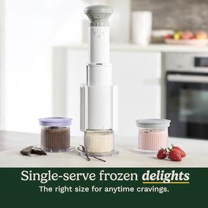 Cuisinart FastFreeze 5-in-1 Ice Cream, Sorbet, Milkshakes, Slushies and Mix-In Frozen Dessert Maker, Compact Machine, Easy to Use, Includes 3 Mixing Cups with Lids, ICE-FD10