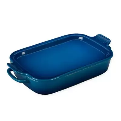 Le Creuset® 2.75 qt. Rectangular Casserole Dish with Platter Lid in Meringue