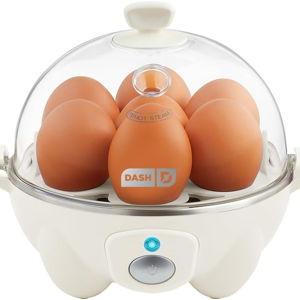 Dash Rapid Egg Cooker - Boiler, Poacher & Steamer - Includes Measuring & Recipe Guide - Dishwasher Safe - BPA Free - Holds 7 Eggs, Color Cream