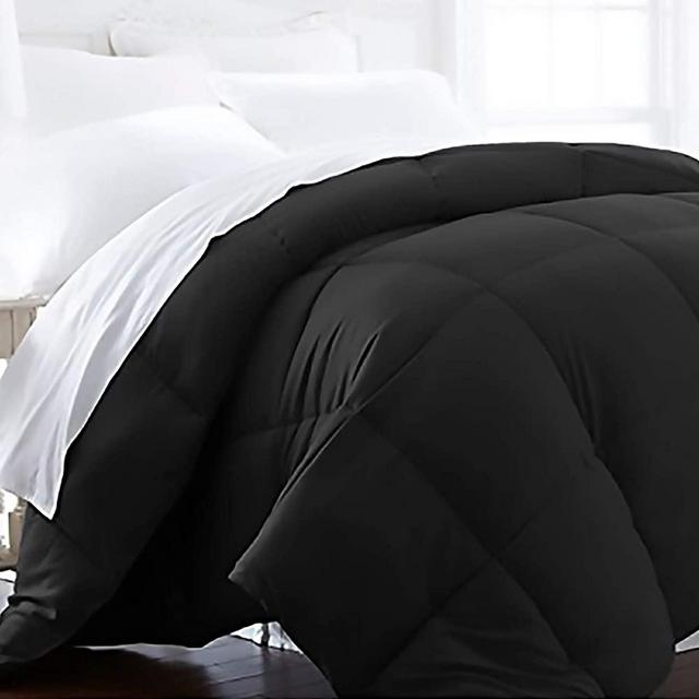 Beckham Hotel Collection 1600 Series - Lightweight - Luxury Goose Down Alternative Comforter - Hotel Quality Comforter and Hypoallergenic - King/Cal King - Black