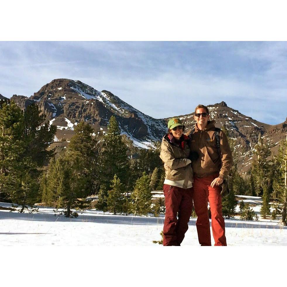 At Tom's snow camping birthday weekend, the first time Becca hung around Tom as a girlfriend.