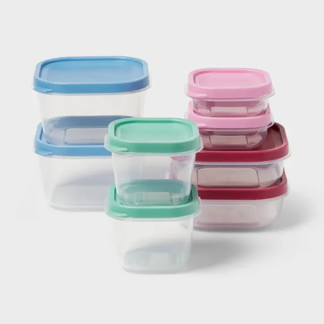 16pc Plastic Food Storage Container Set - Room Essentials™