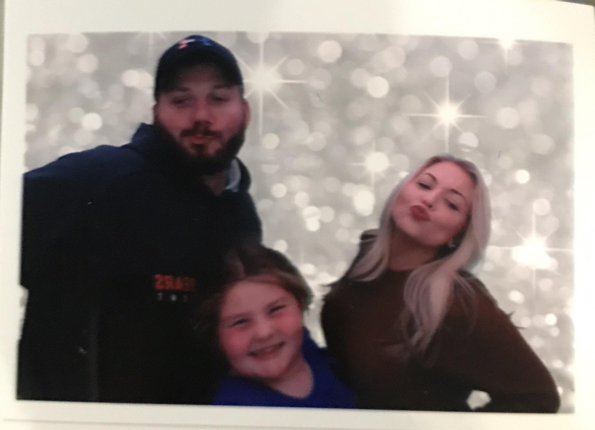 Acting silly in a Photobooth