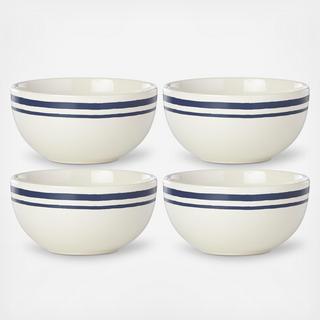 Sculpted Stripe Fruit Bowl, Set of 4