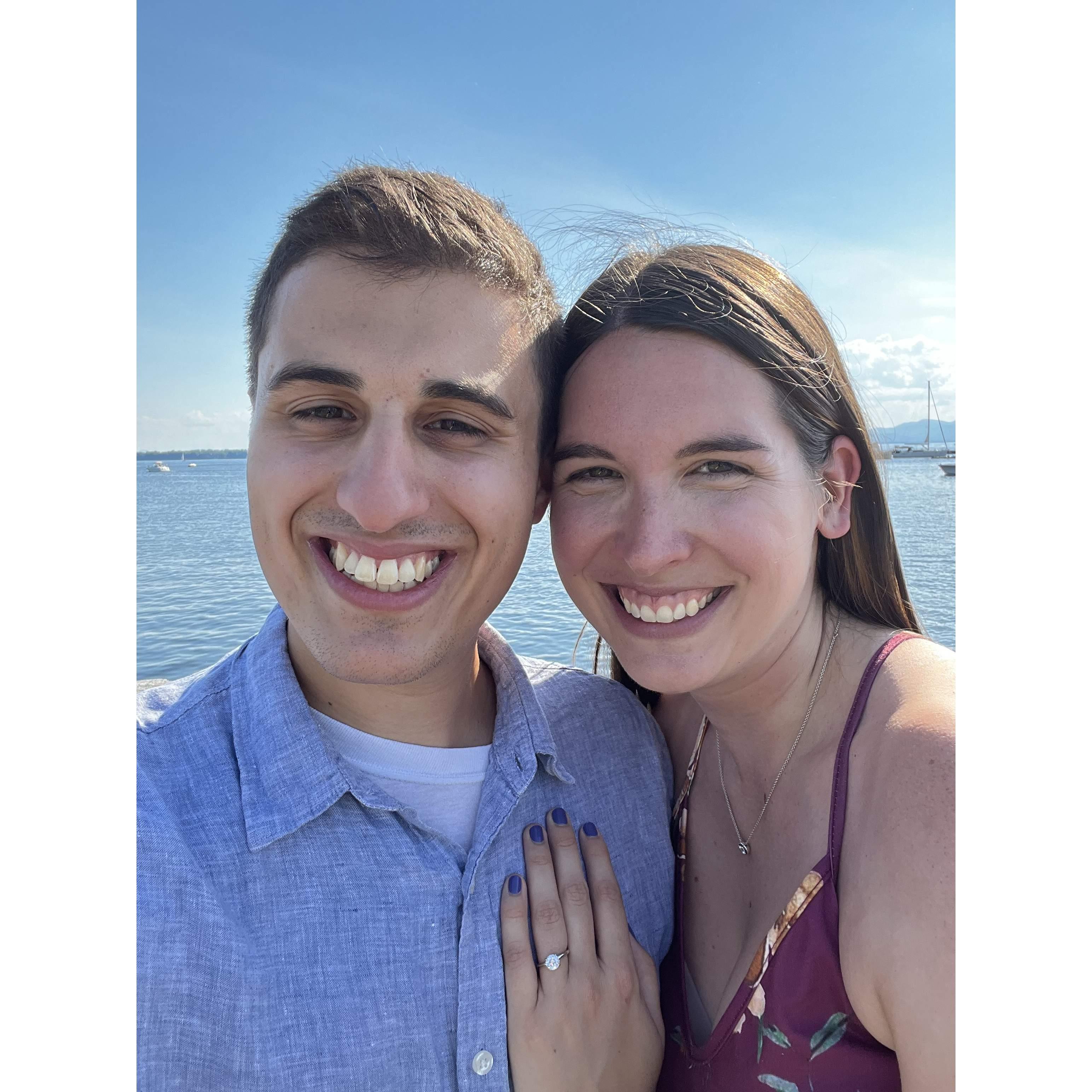 BTW, this is our first pic as an engaged couple (!!!)