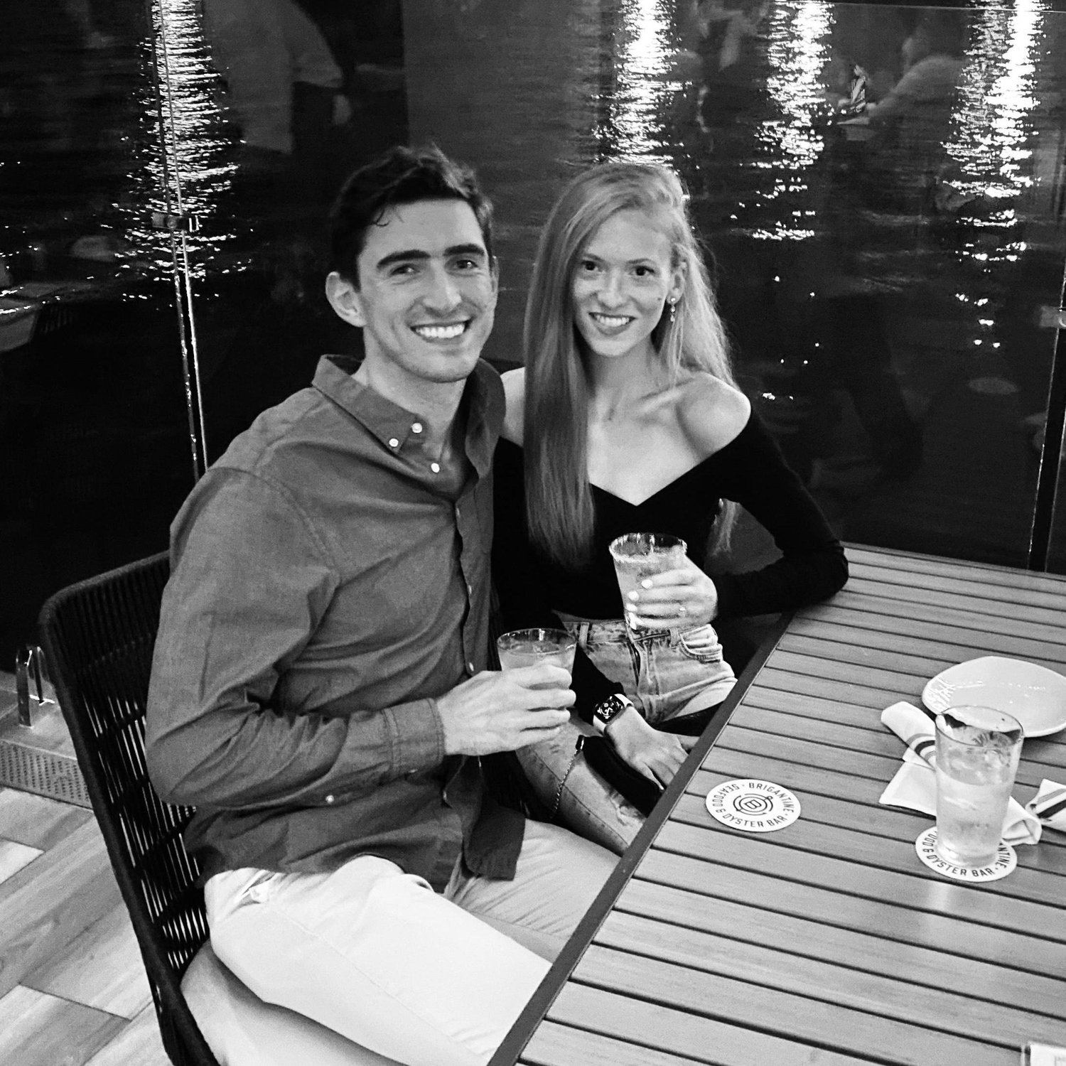 The night of our engagement in San Diego!