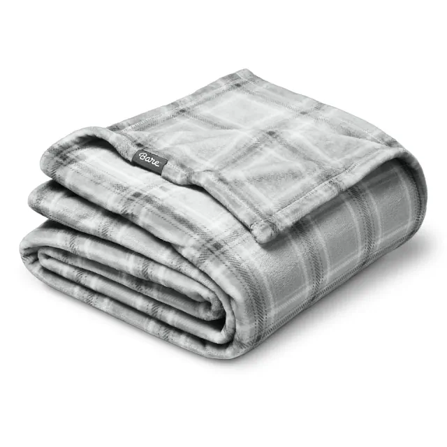 Tartan Plaid Microplush Full/Queen Fleece Blanket by Bare Home