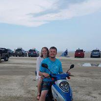 Some awesome scooter riding in Chincoteague, VA, we saw wild horses!