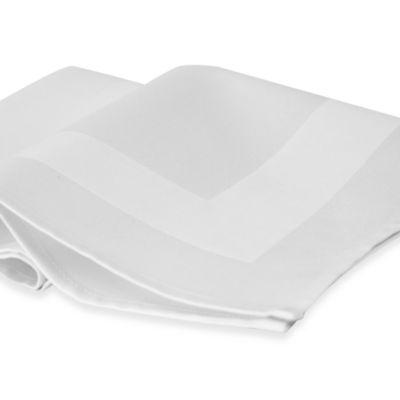 Riegel® 6-Pack Satin Band Beauti-Damask Cotton Blend Napkins in White