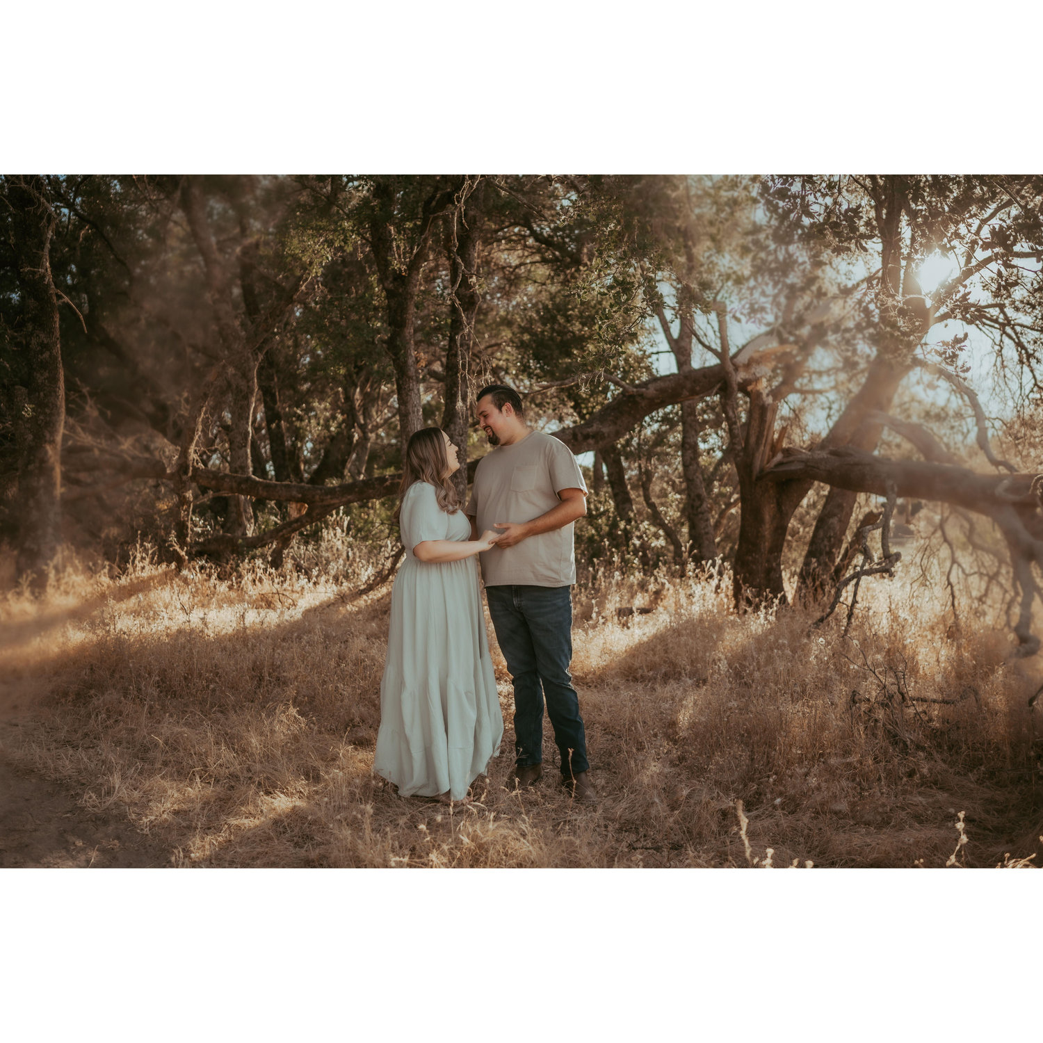 Our engagement photo shoot at Folsom Lake