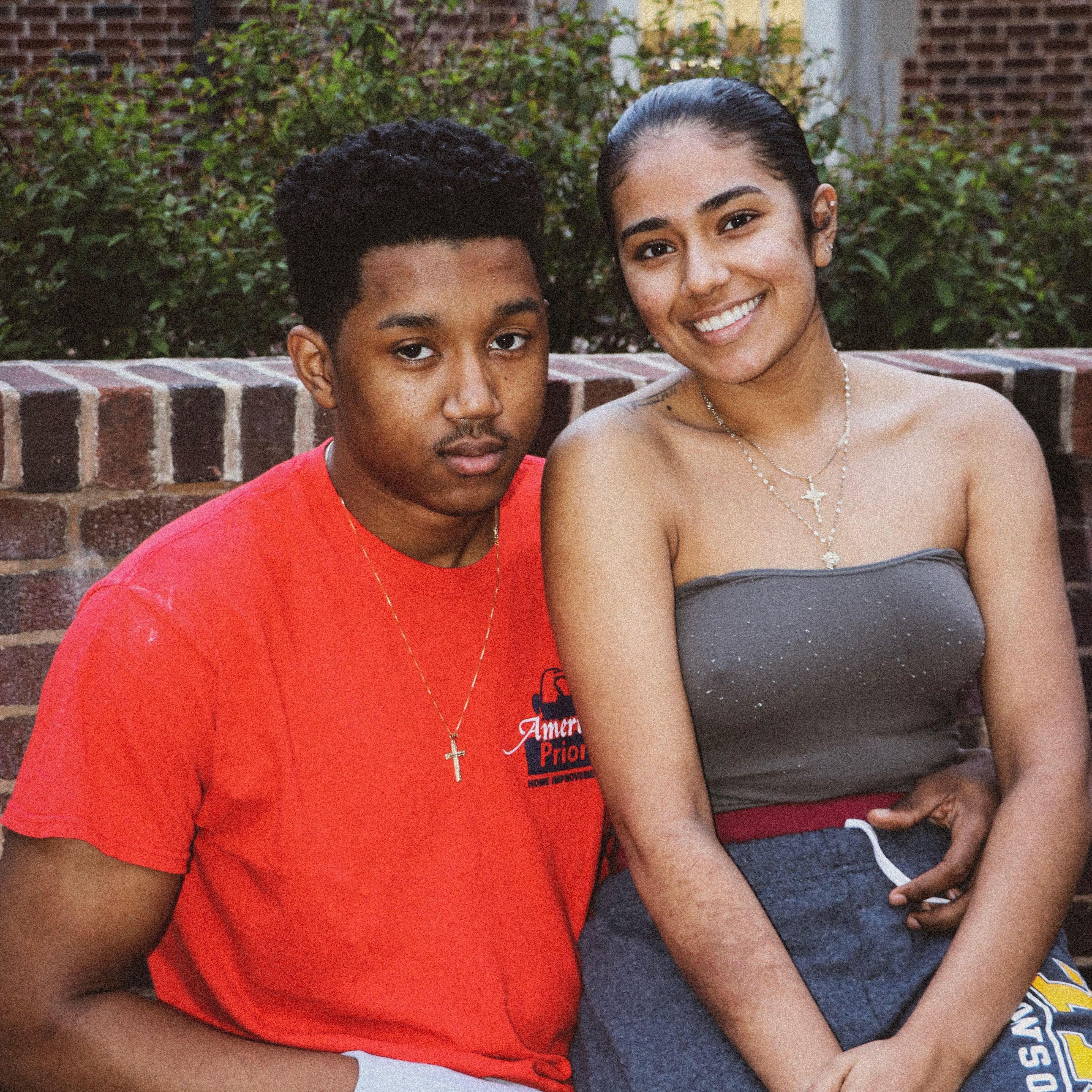 Us in college as we neared our first year together.