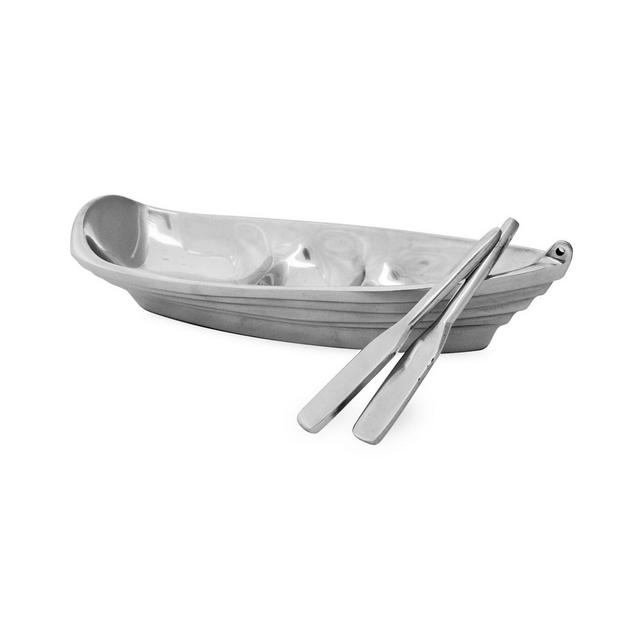 St. Croix KINDWER 13" Aluminum Boat Tray with 2 Oar Servers