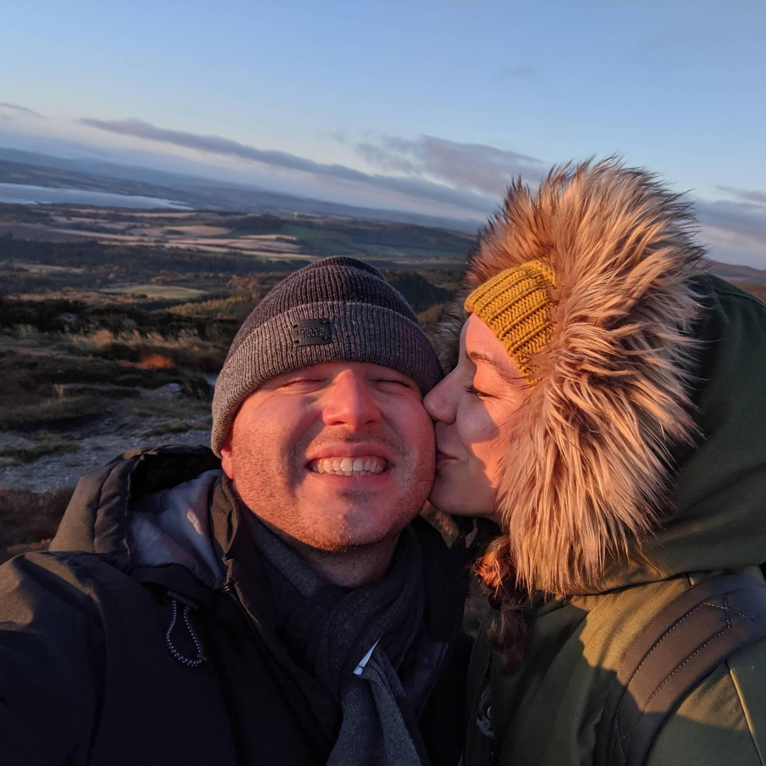 A sunrise hike in the Scottish Highlands
