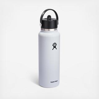 40 oz. Wide Mouth Bottle with Flex Straw Cap