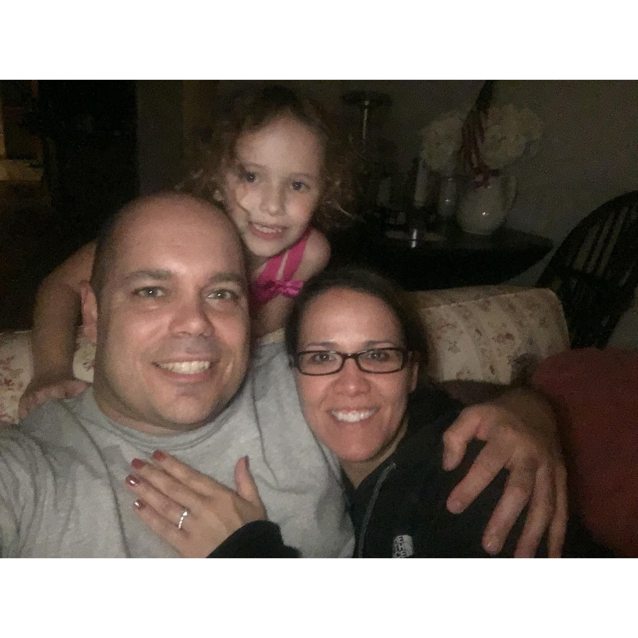 Selfie we took right after we got back to the house after Bryan proposed on the beach. A total surprise!