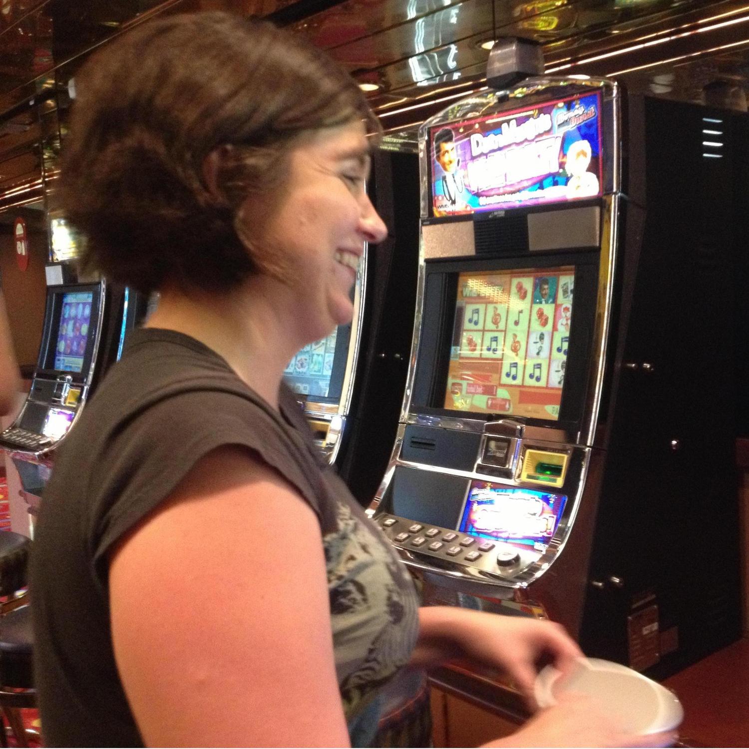 We recouped almost all the money we lost at blackjack.