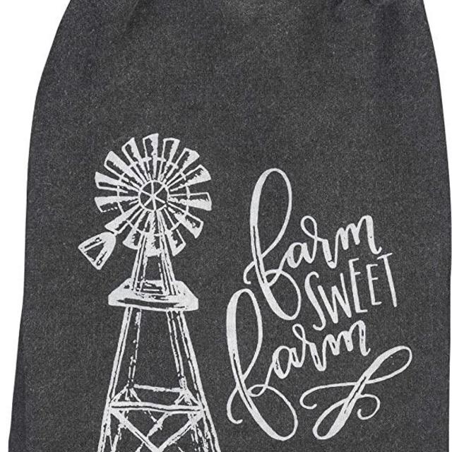Primitives by Kathy 38912 Farmhouse Dish Towel, 28" Square, Farm Sweet Farm