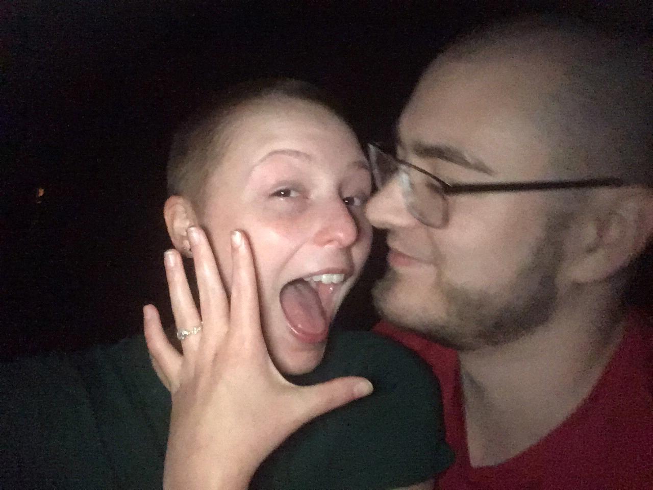 Right after he asked me to marry him. Ignore my ugly crying!
