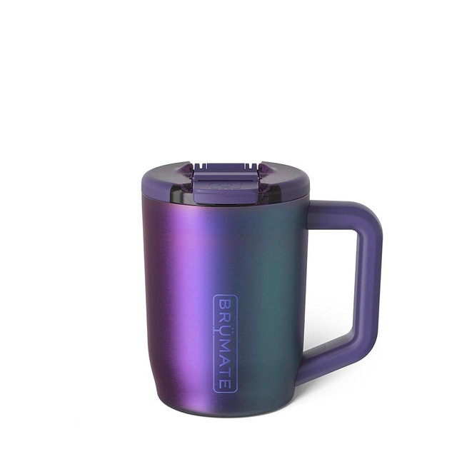 BrüMate Müv - 15oz 100% Leak Proof Insulated Coffee Mug with Handle & Lid - Stainless Steel Coffee Travel Mug - Double Walled Coffee Cup (Dark Aura)