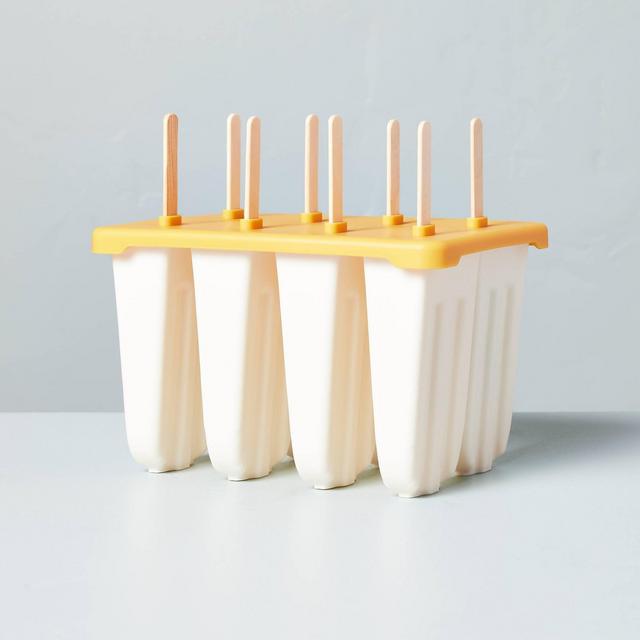 Stainless Steel Popsicle and Ice Cream Moulds (x6) with Rack