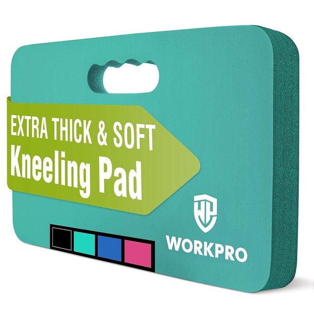 WORKPRO Extra Thick Kneeling Pad, Soft Foam Cushioning for Knee, Large Foam Kneeler Mat for Gardening, Bathing Baby, Workout Supplies, 17.5 x 11 x 1.5 in, Robin's egg Blue