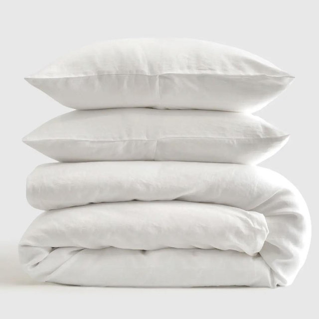 European Linen Duvet Cover Set - Full/Queen