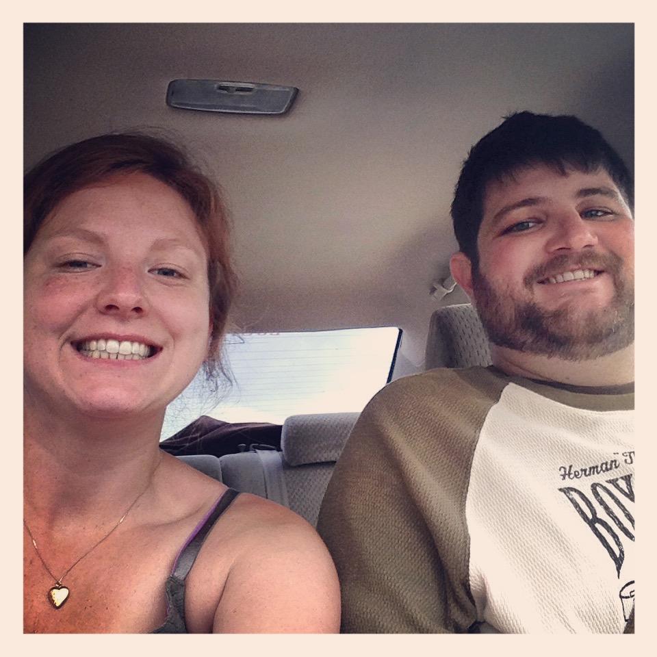 So many road trip shots like this. True representation of how we spend a lot of our time together! 2014
