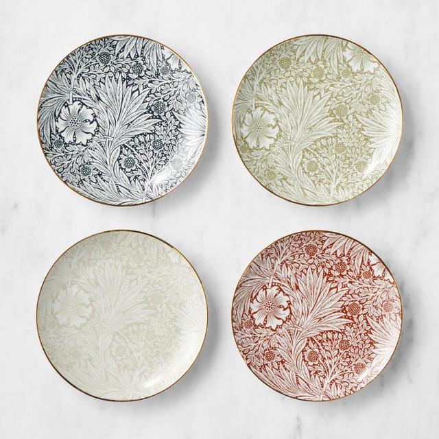 Williams Sonoma x Morris & Co. Bluebell Appetizer Plates, Set of 4, Mixed