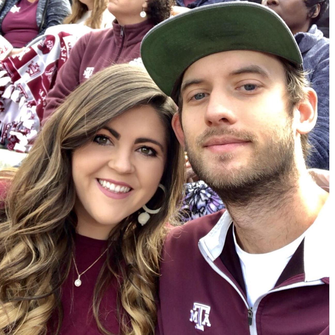 Natalee's first Aggie game (Tyler has made her an honorary Aggie).