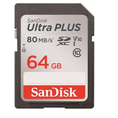 SanDisk Ultra Plus 64GB SD USH-I Memory Card