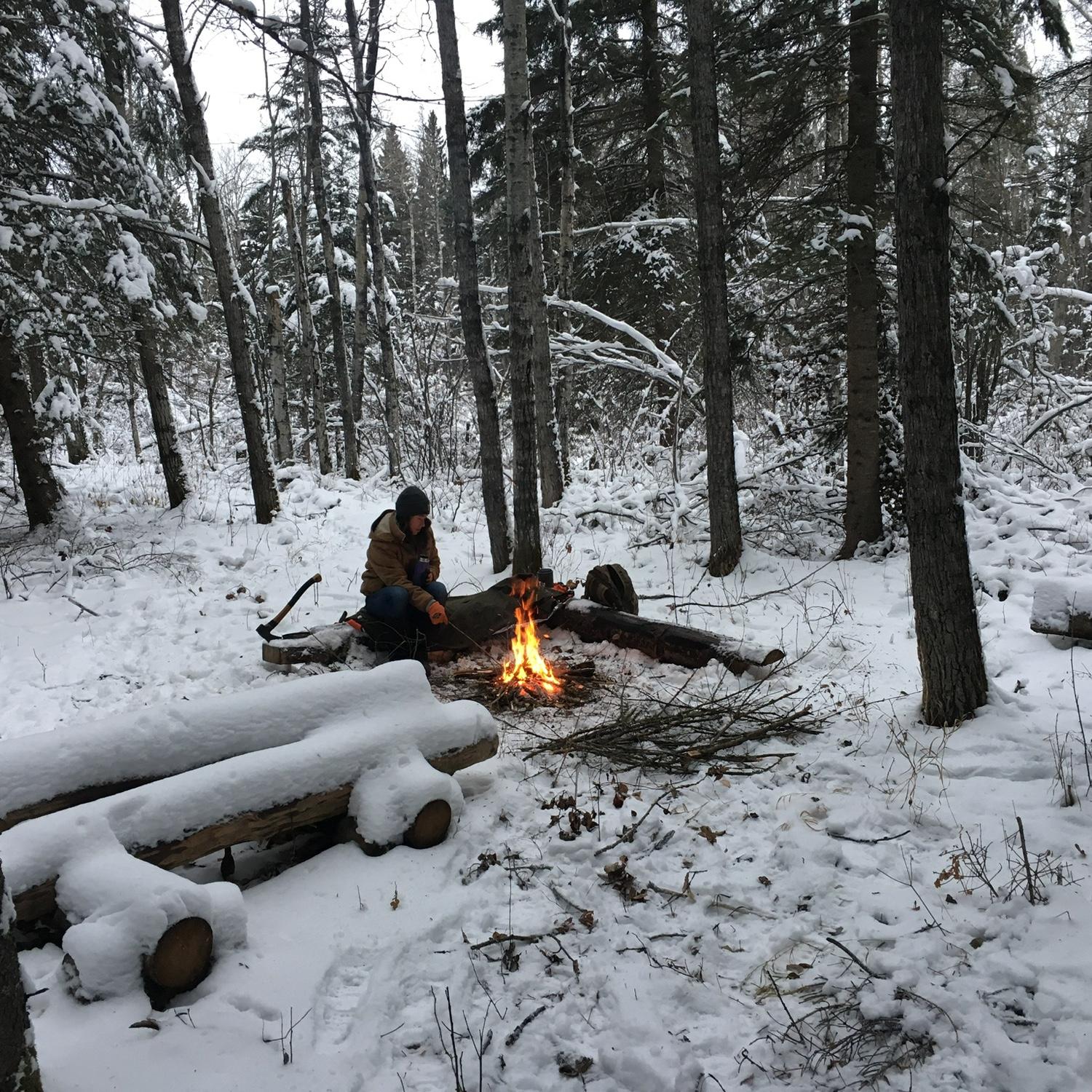 Hanging out on Ross's property