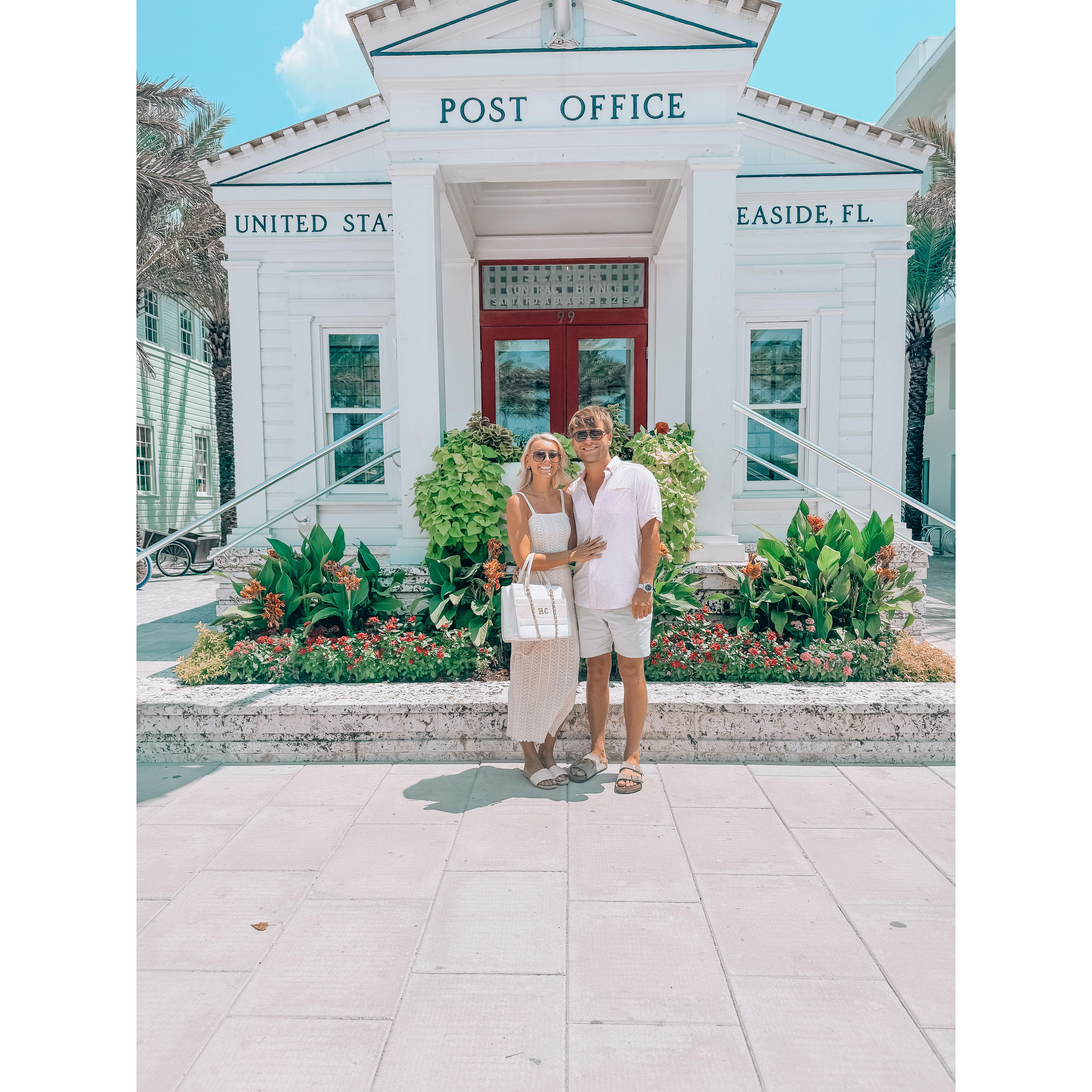 Our first time together in Seaside!