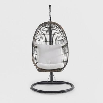 Hanging Patio Egg Chair Brown - Royal Garden