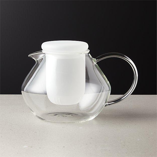 Estate Frosted Glass Teapot