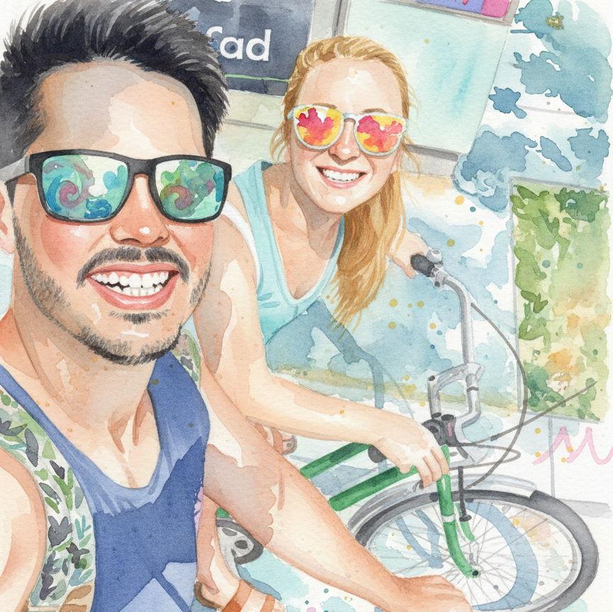Riding Bikes in Spain.