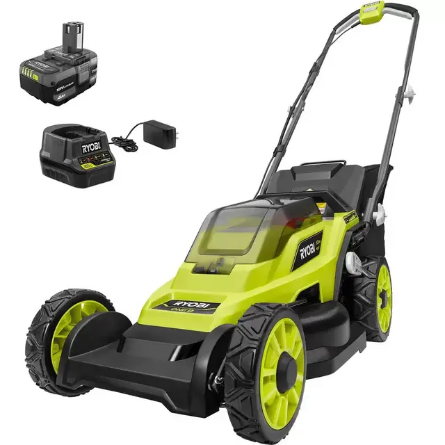 13 in. ONE+ 18-Volt Lithium-Ion Cordless Battery Walk Behind Push Lawn Mower - 4.0 Ah Battery & Charger Included