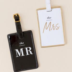 The Mr. and Mrs. Luggage Tags